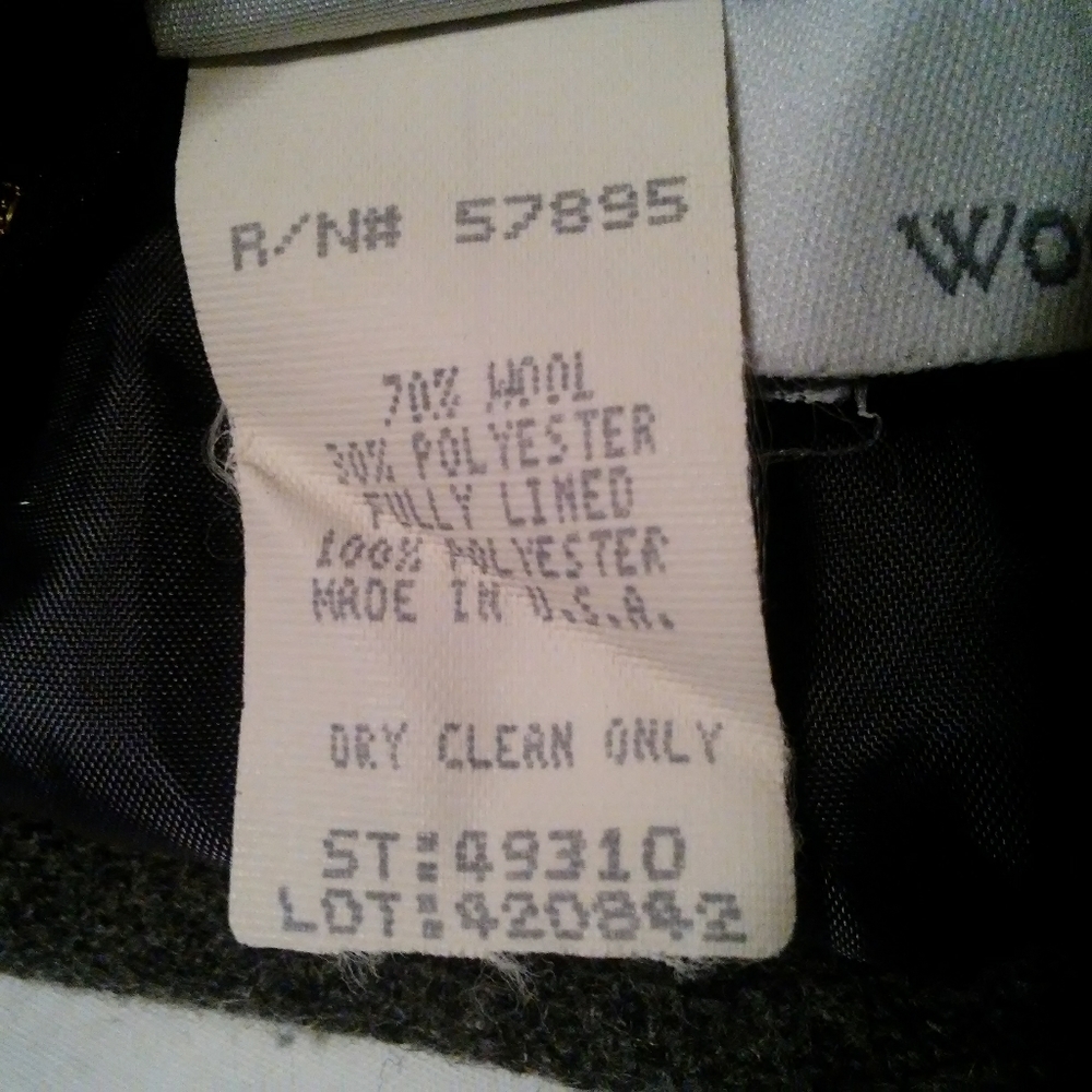 VTG Requirements Wool Pencil Skirt Women's Sz 8 - Picture 3 of 7
